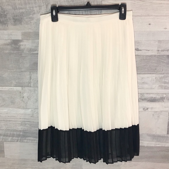 Forever 21 Pleated Colorblock Skirt Sz M - Picture 3 of 13